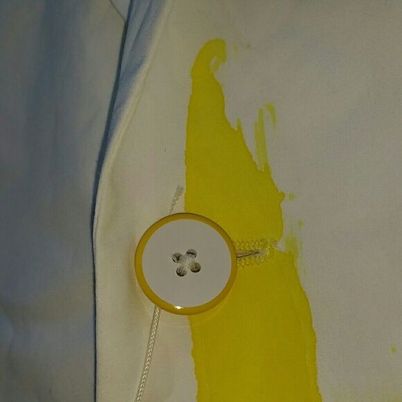 Salvatore Ferragamo men 42R Gray, White, and Yellow Blazer sport coat in… - Picture 4 of 8